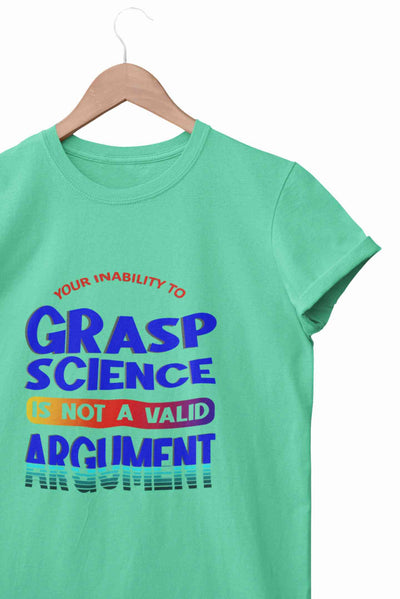 Not A Valid Argument Women Half Sleeves T-shirt- FunkyTeesClub