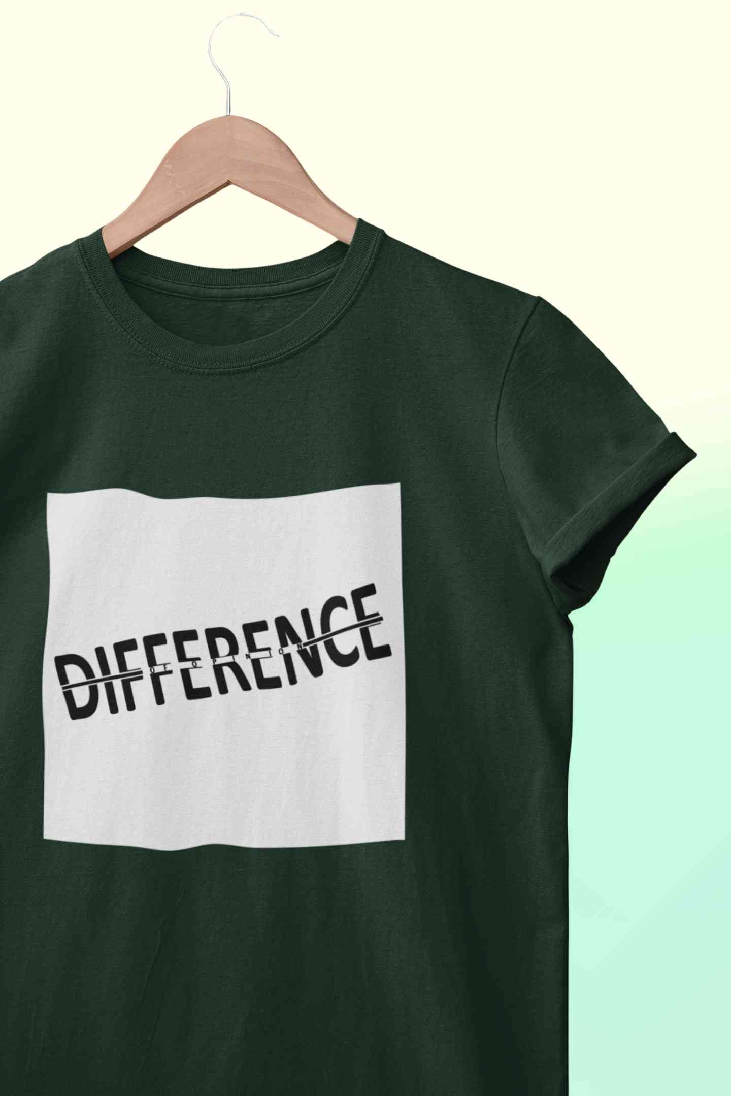Difference Of Opinion Mens Half Sleeves T-shirt- FunkyTeesClub