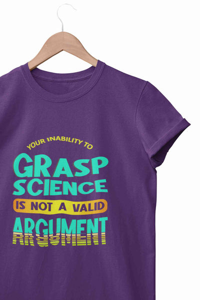 Not A Valid Argument Mens Half Sleeves T-shirt- FunkyTeesClub