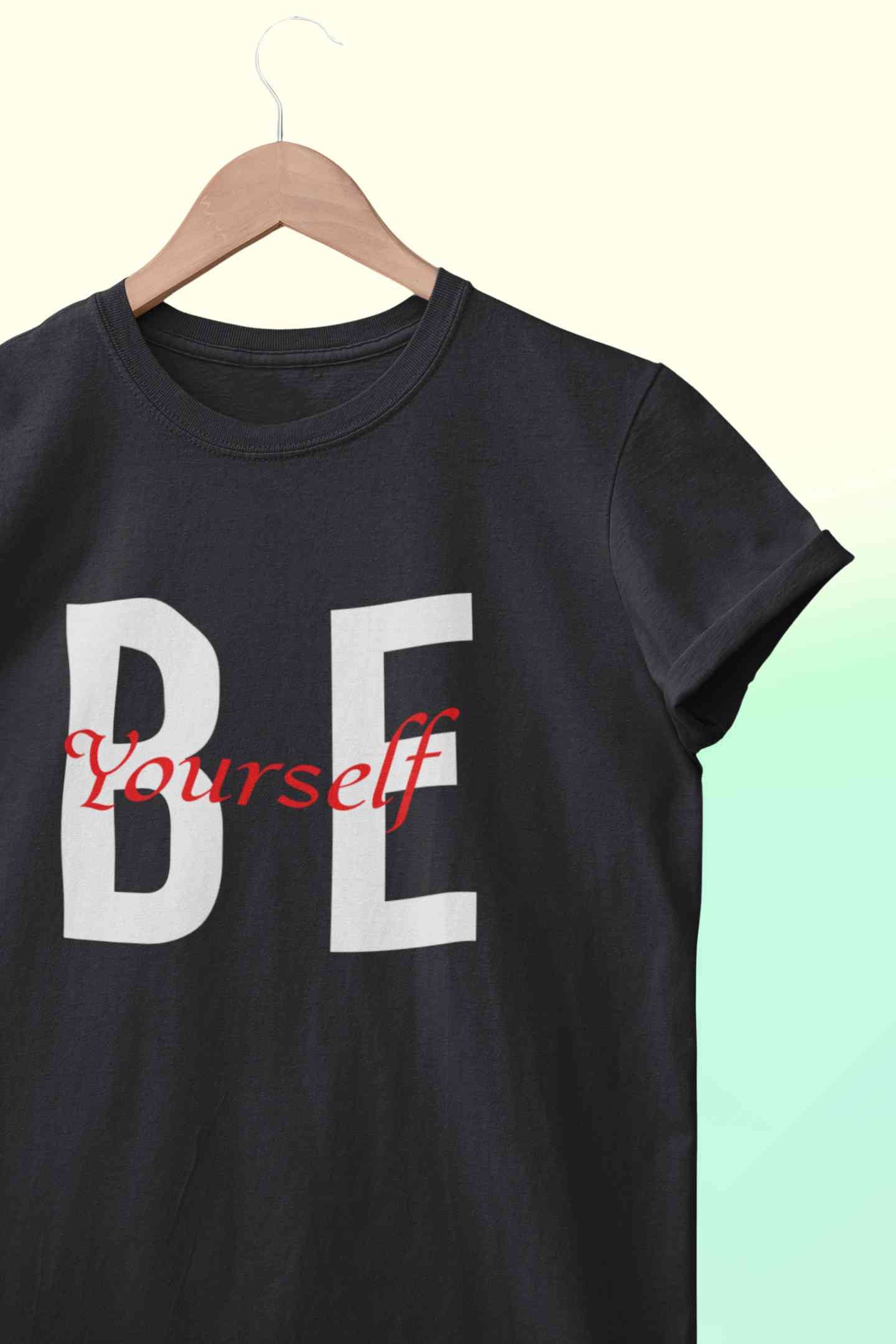 Be Yourself Mens Half Sleeves T-shirt- FunkyTeesClub