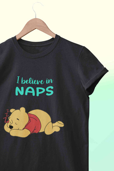I Believe In Naps Mens Half Sleeves T-shirt- FunkyTeesClub