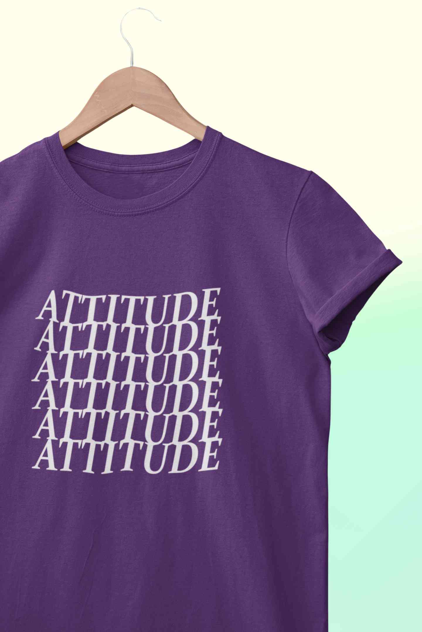 Attitude Women Half Sleeves T-shirt- FunkyTeesClub