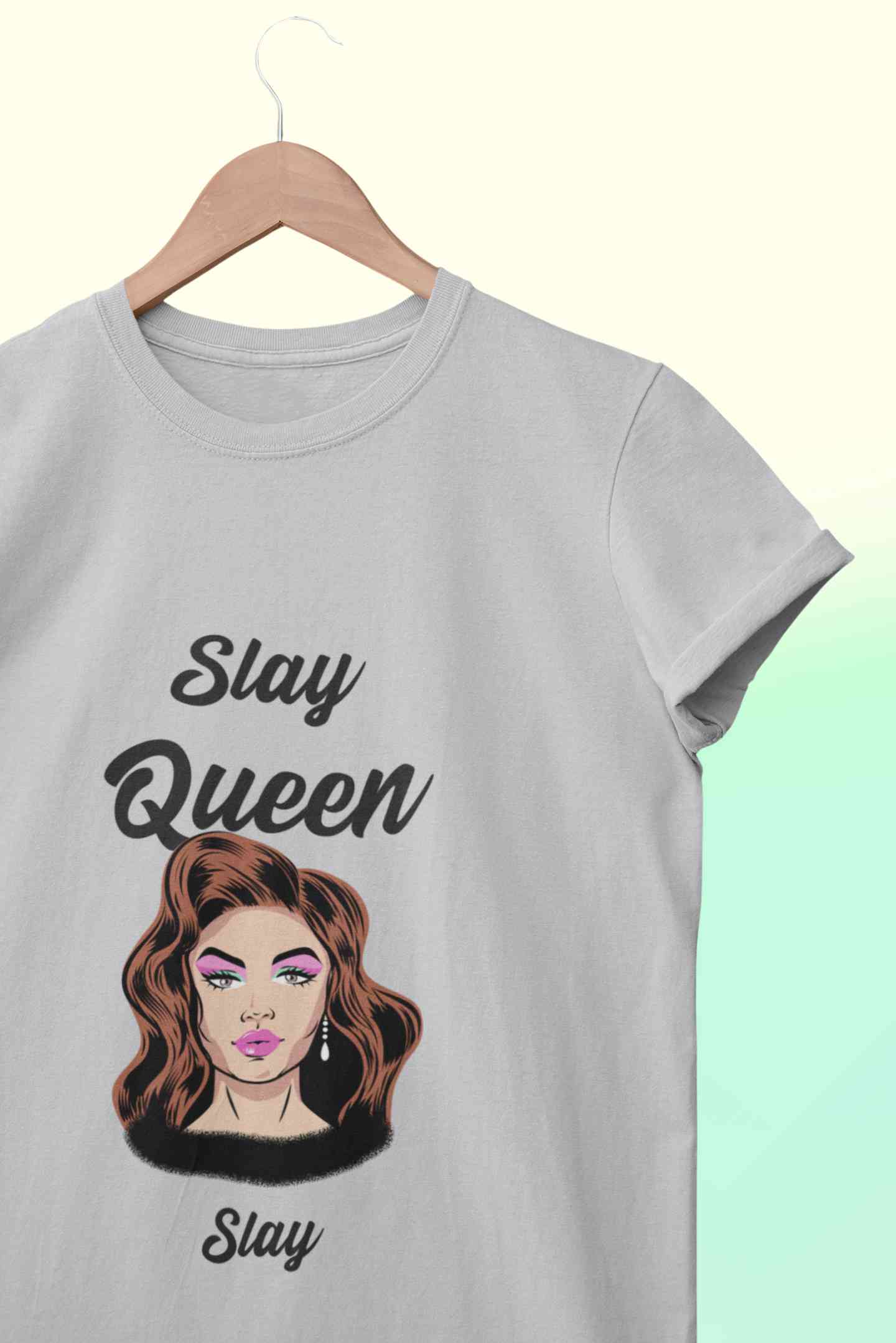 Slay Queen Women Half Sleeves T-shirt- FunkyTeesClub