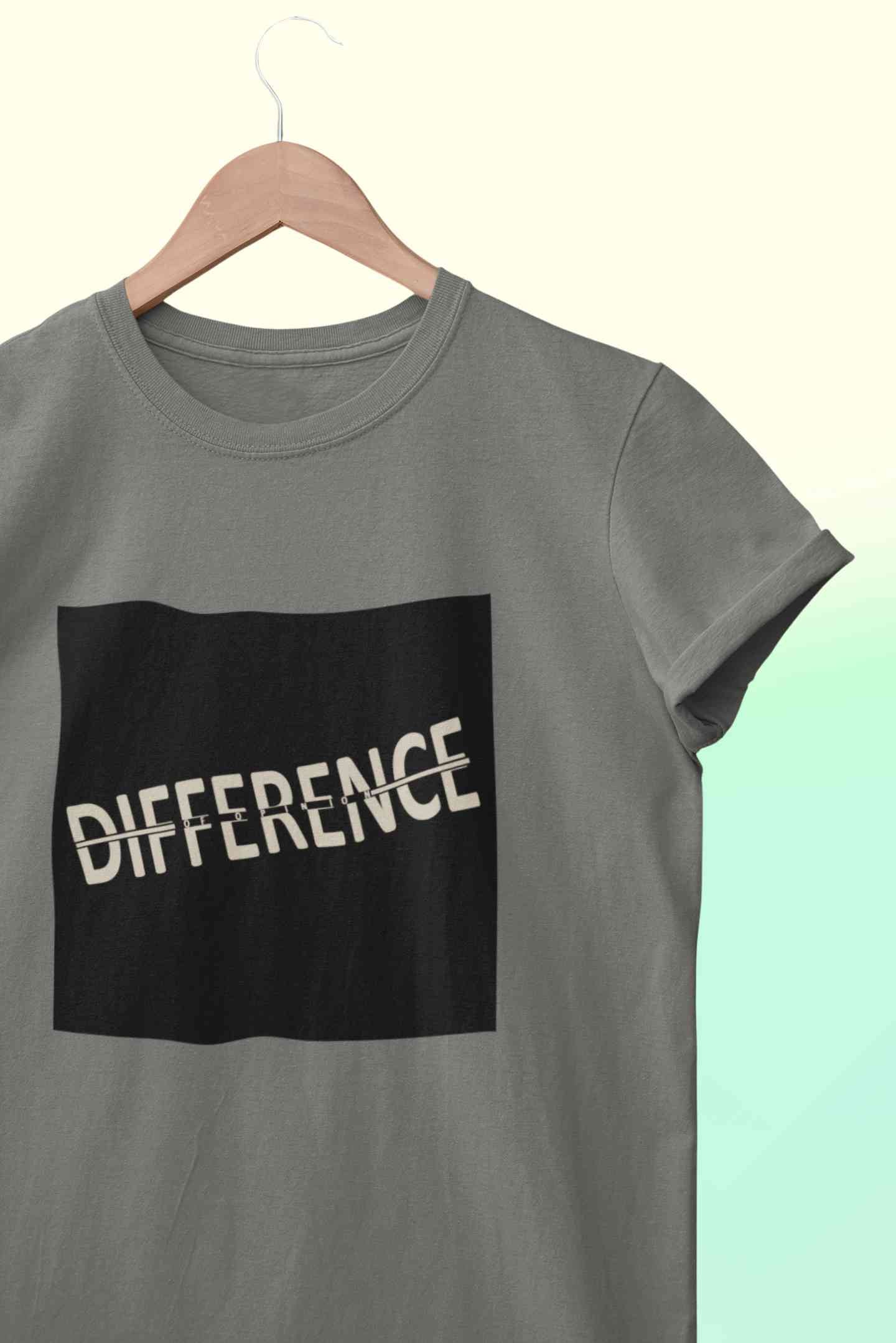 Difference Of Opinion Mens Half Sleeves T-shirt- FunkyTeesClub