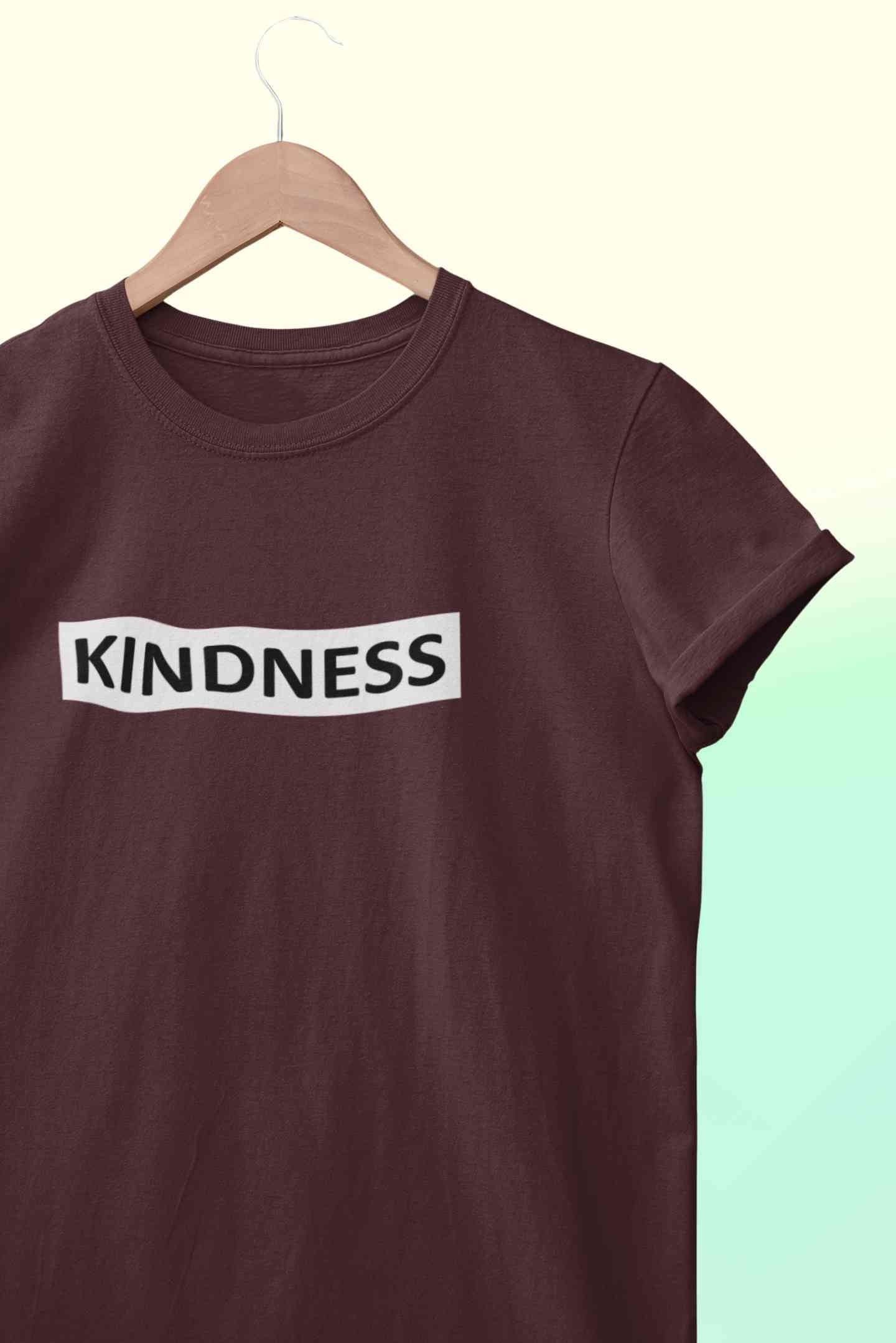 Kindness Women Half Sleeves T-shirt- FunkyTeesClub