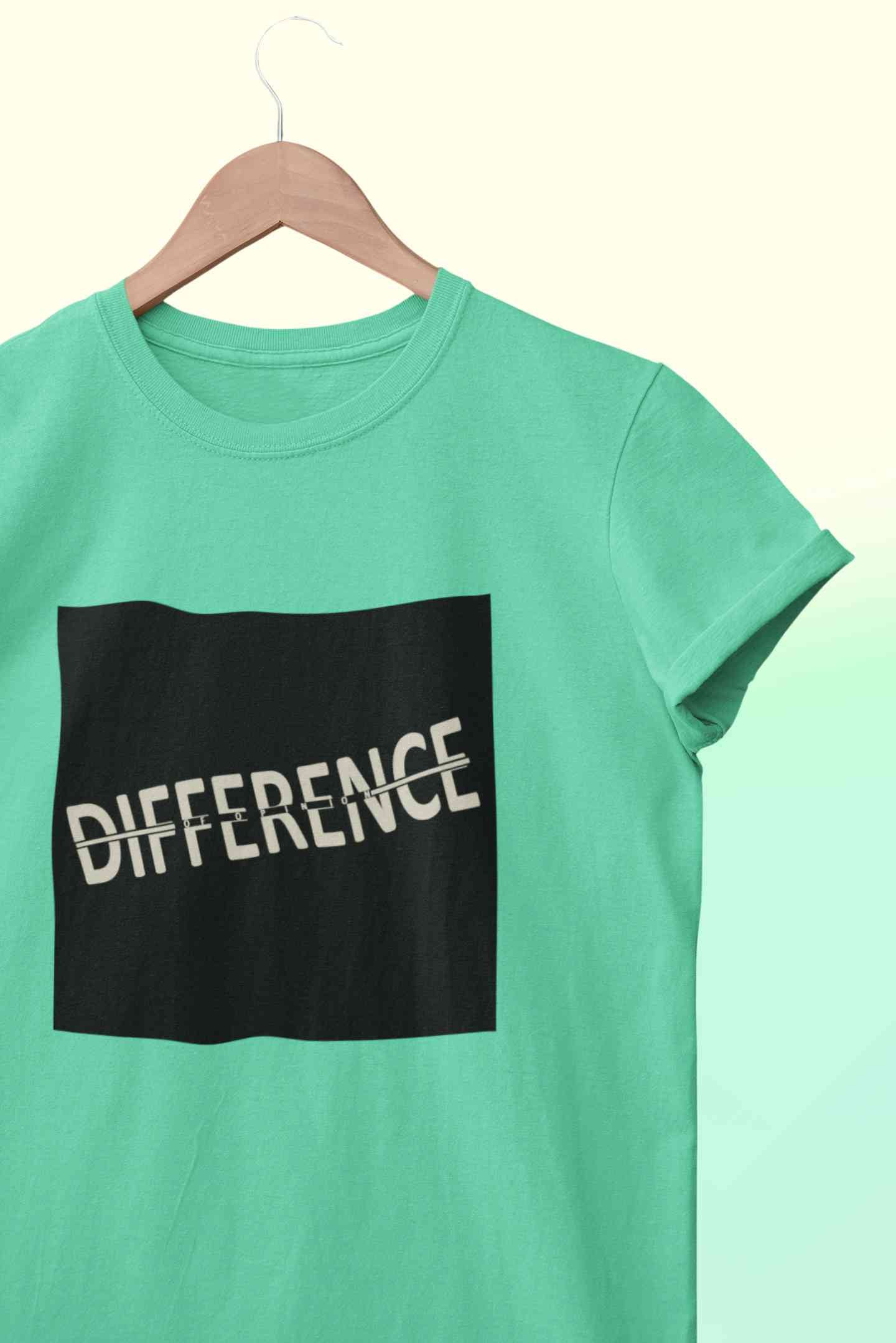 Difference Of Opinion Women Half Sleeves T-shirt- FunkyTeesClub
