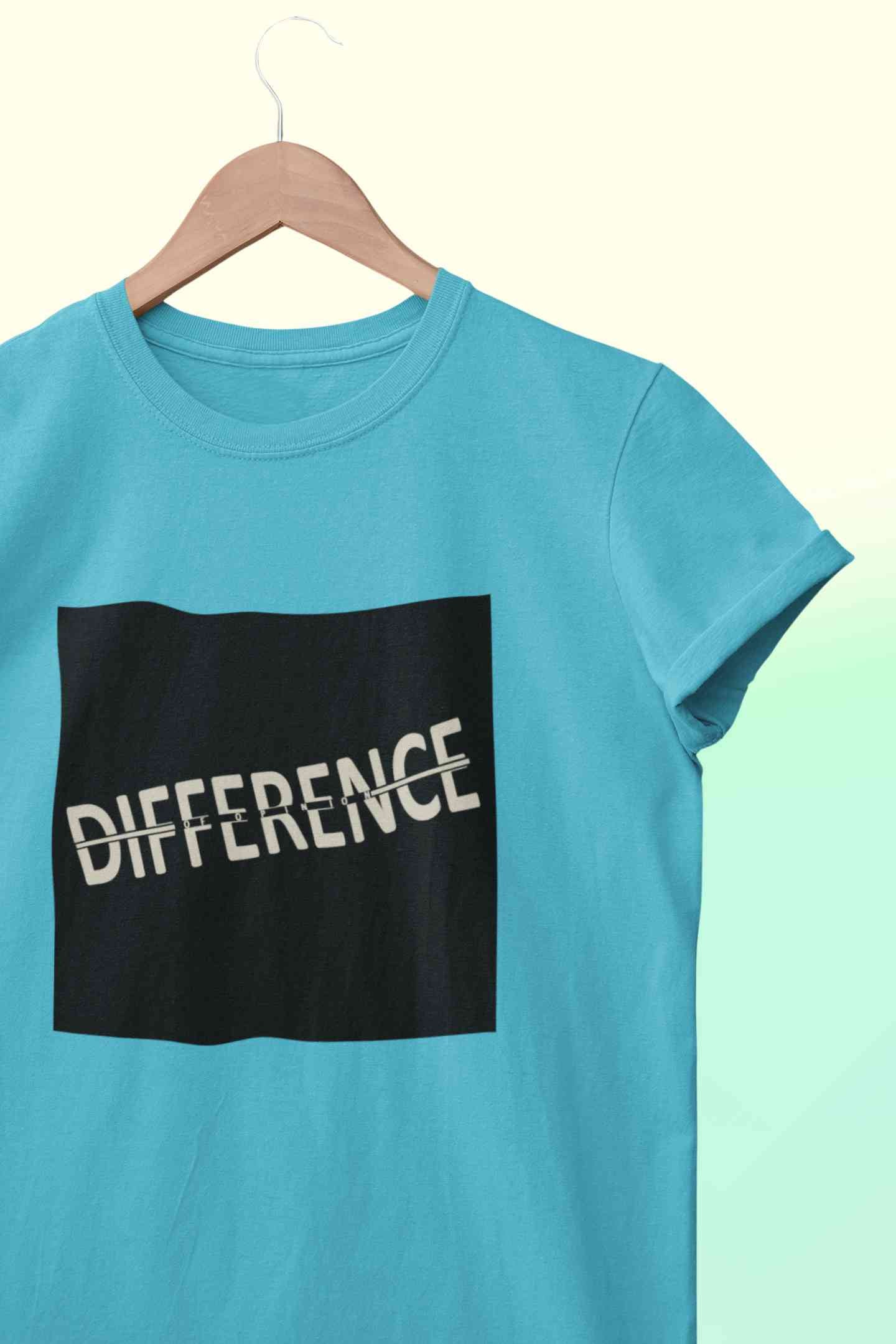 Difference Of Opinion Women Half Sleeves T-shirt- FunkyTeesClub
