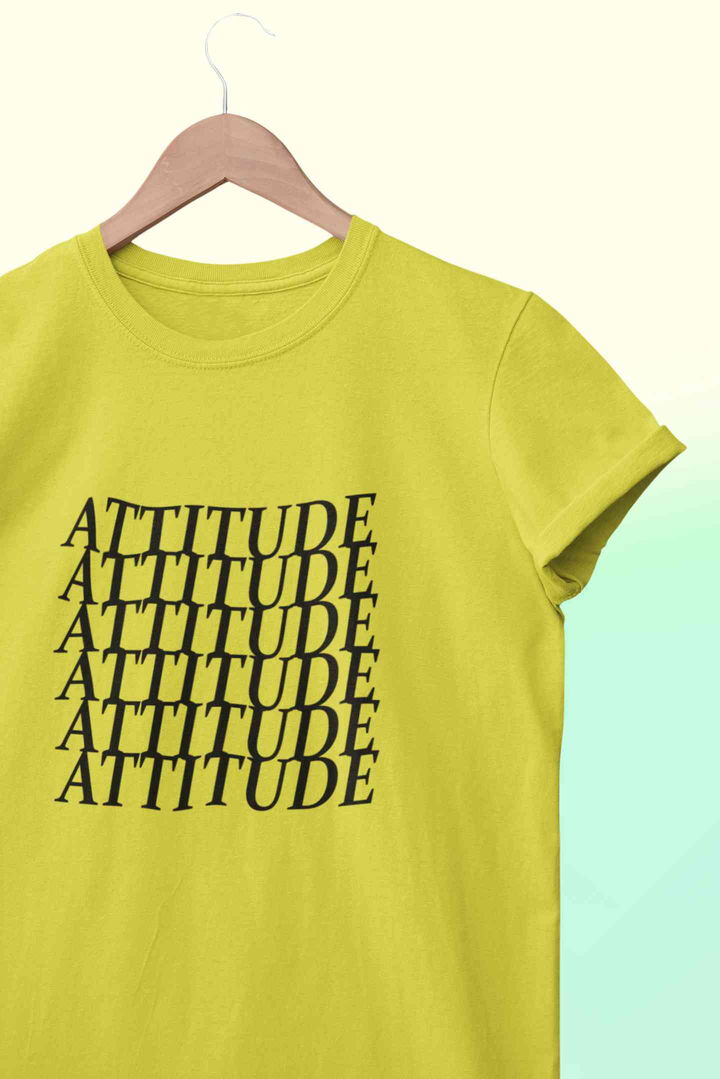 Attitude Women Half Sleeves T-shirt- FunkyTeesClub