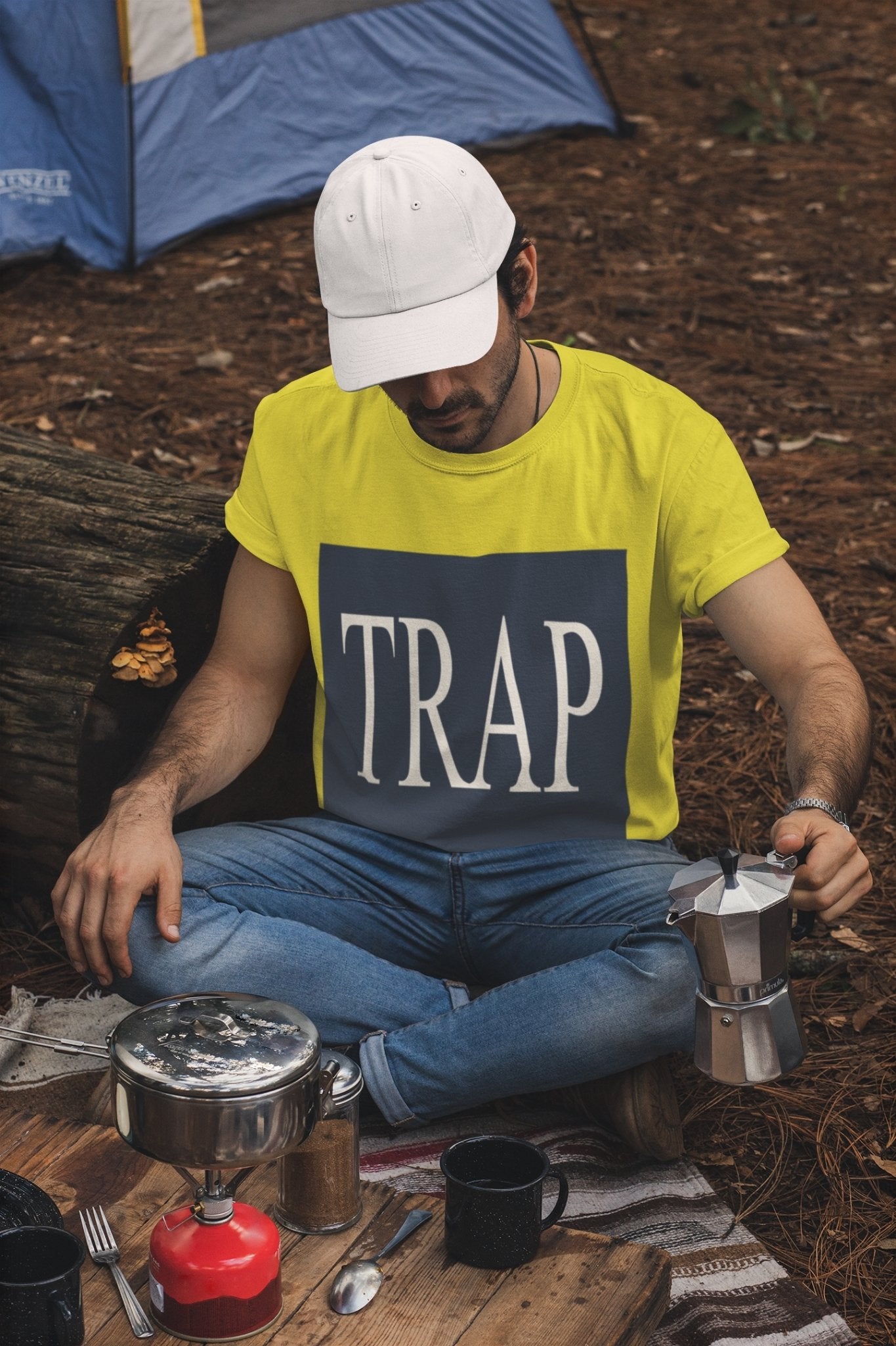 Trap Mens Half Sleeves T-shirt- FunkyTeesClub - Funky Tees Club