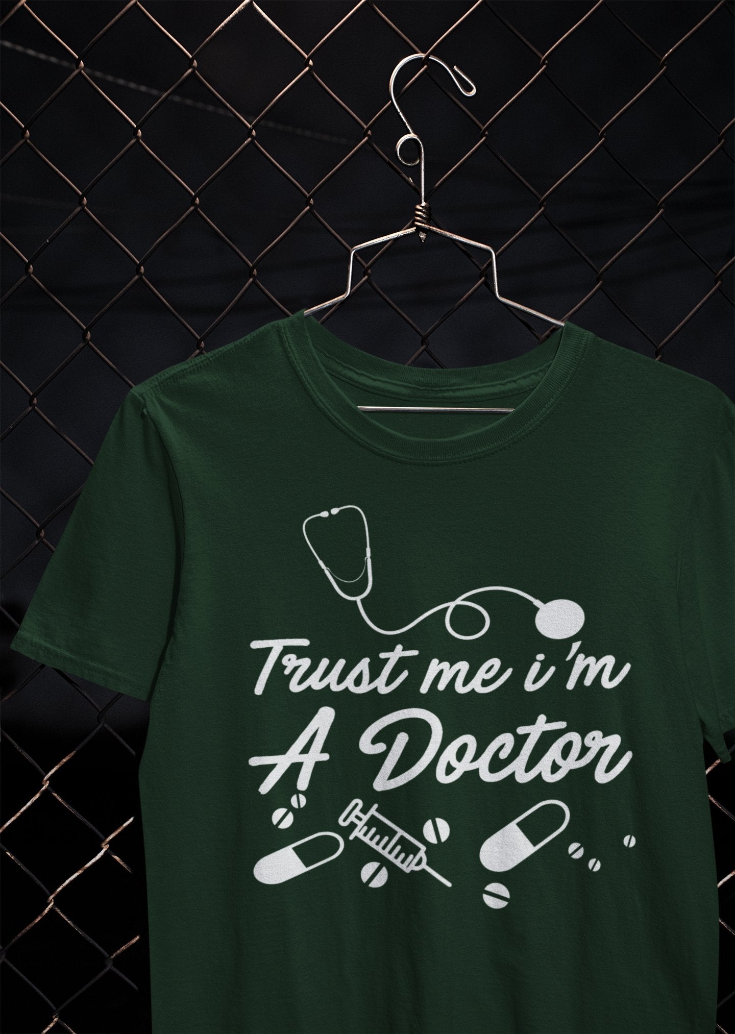 Trust Me I Am A Doctor Mens Half Sleeves T-shirt- FunkyTeesClub - Funky Tees Club