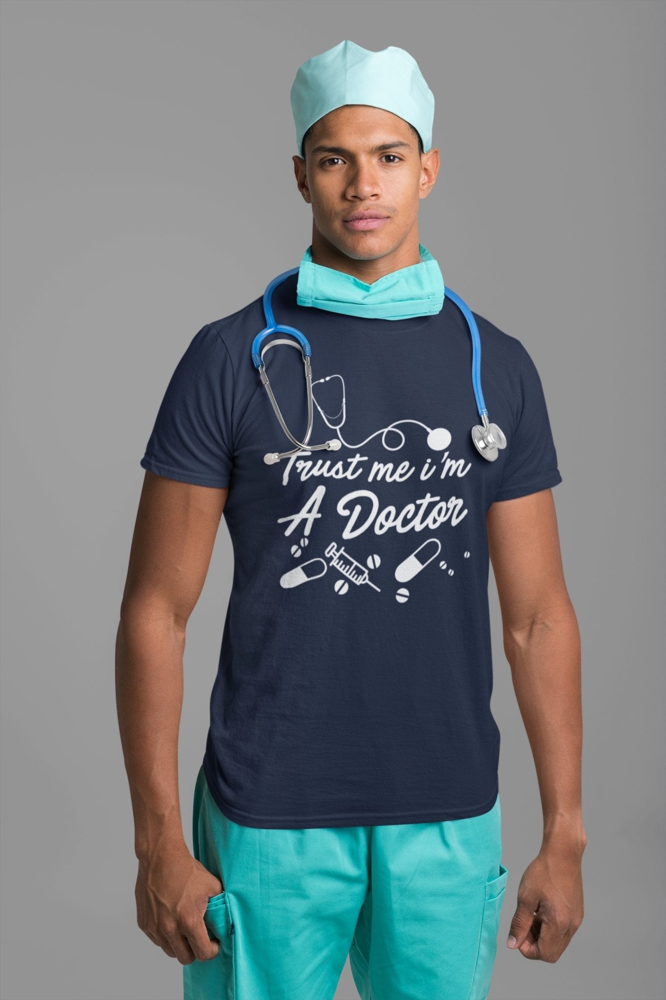 Trust Me I Am A Doctor Mens Half Sleeves T-shirt- FunkyTeesClub - Funky Tees Club