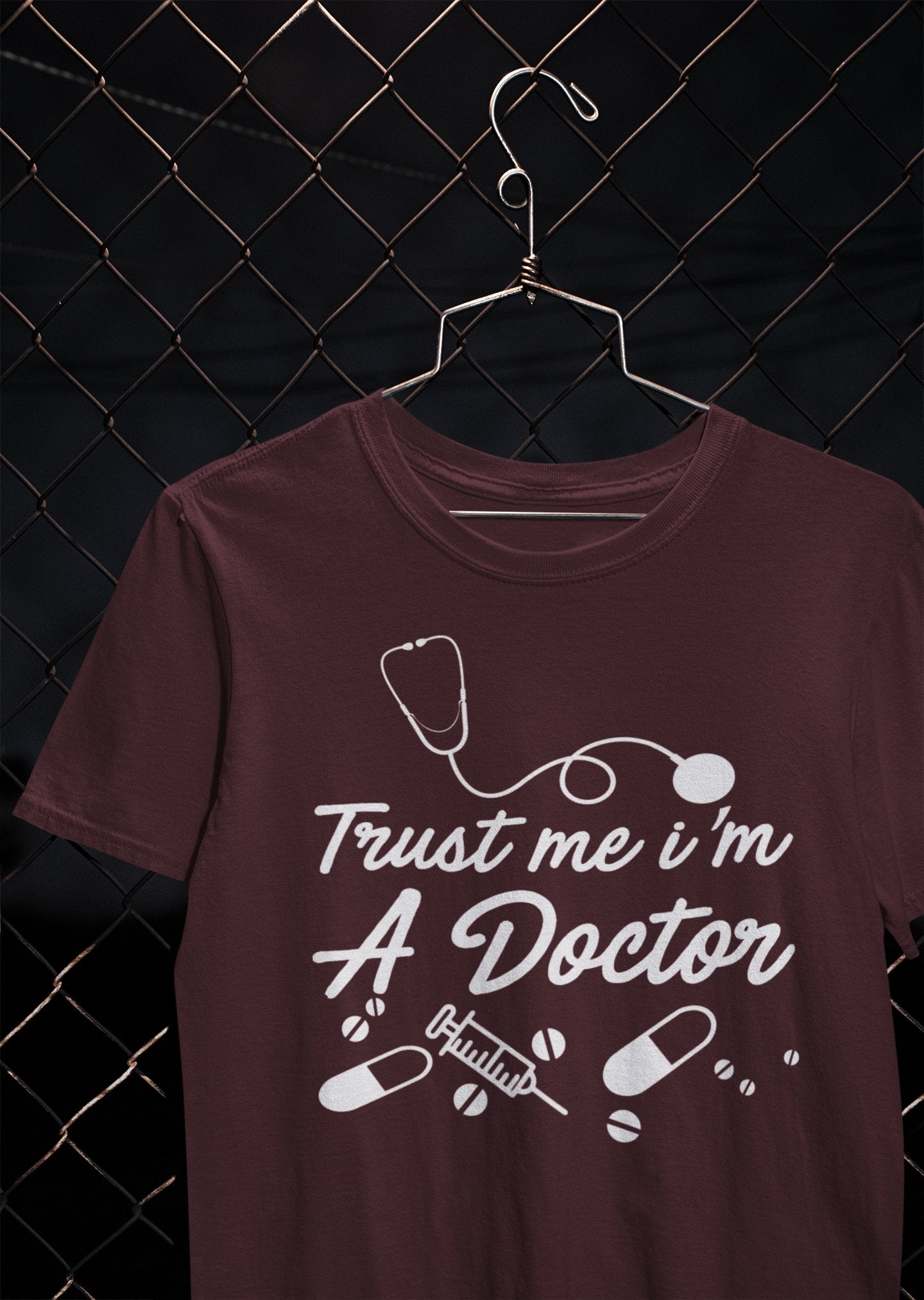 Trust Me I Am A Doctor Mens Half Sleeves T-shirt- FunkyTeesClub - Funky Tees Club