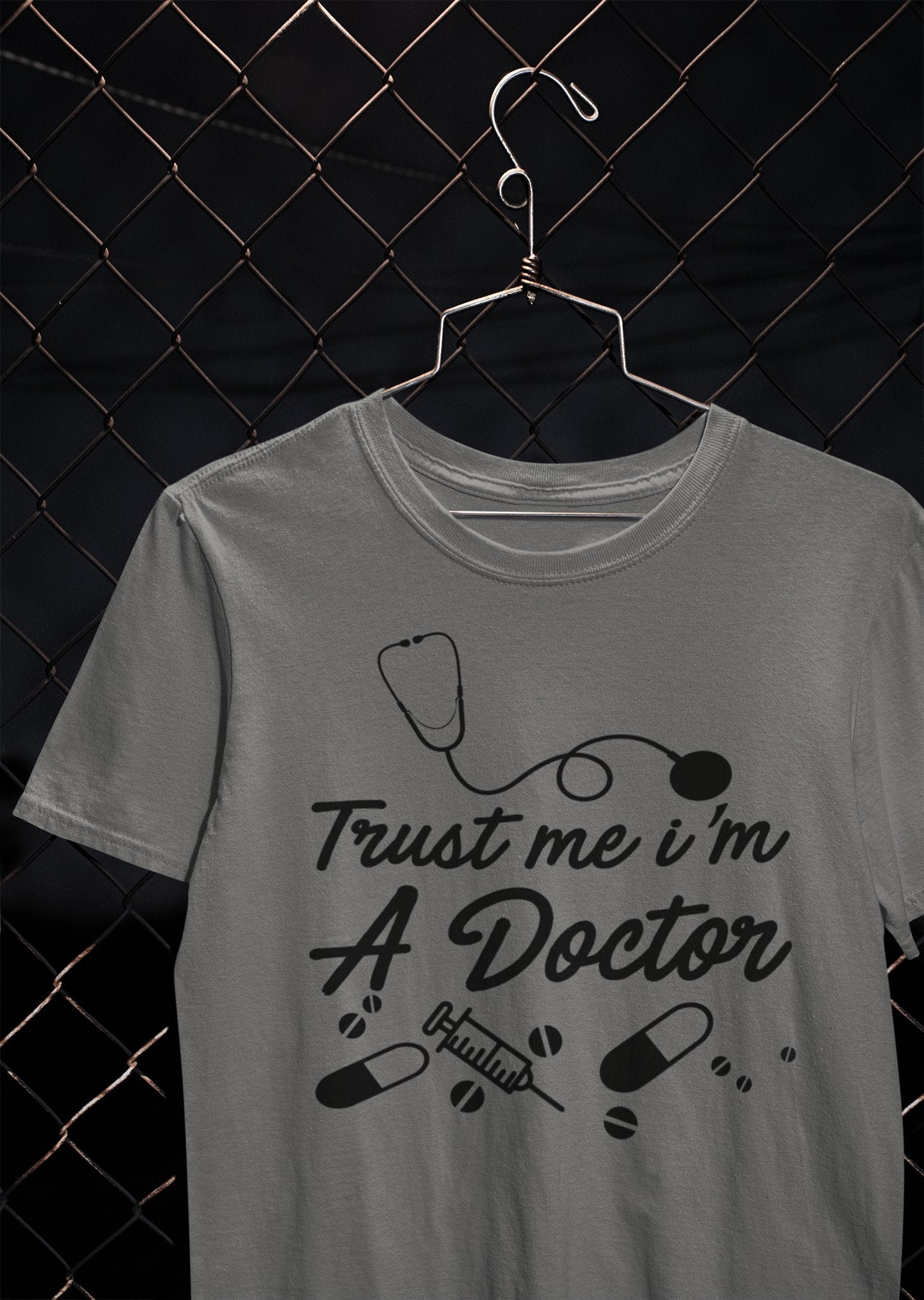 Trust Me I Am A Doctor Mens Half Sleeves T-shirt- FunkyTeesClub - Funky Tees Club