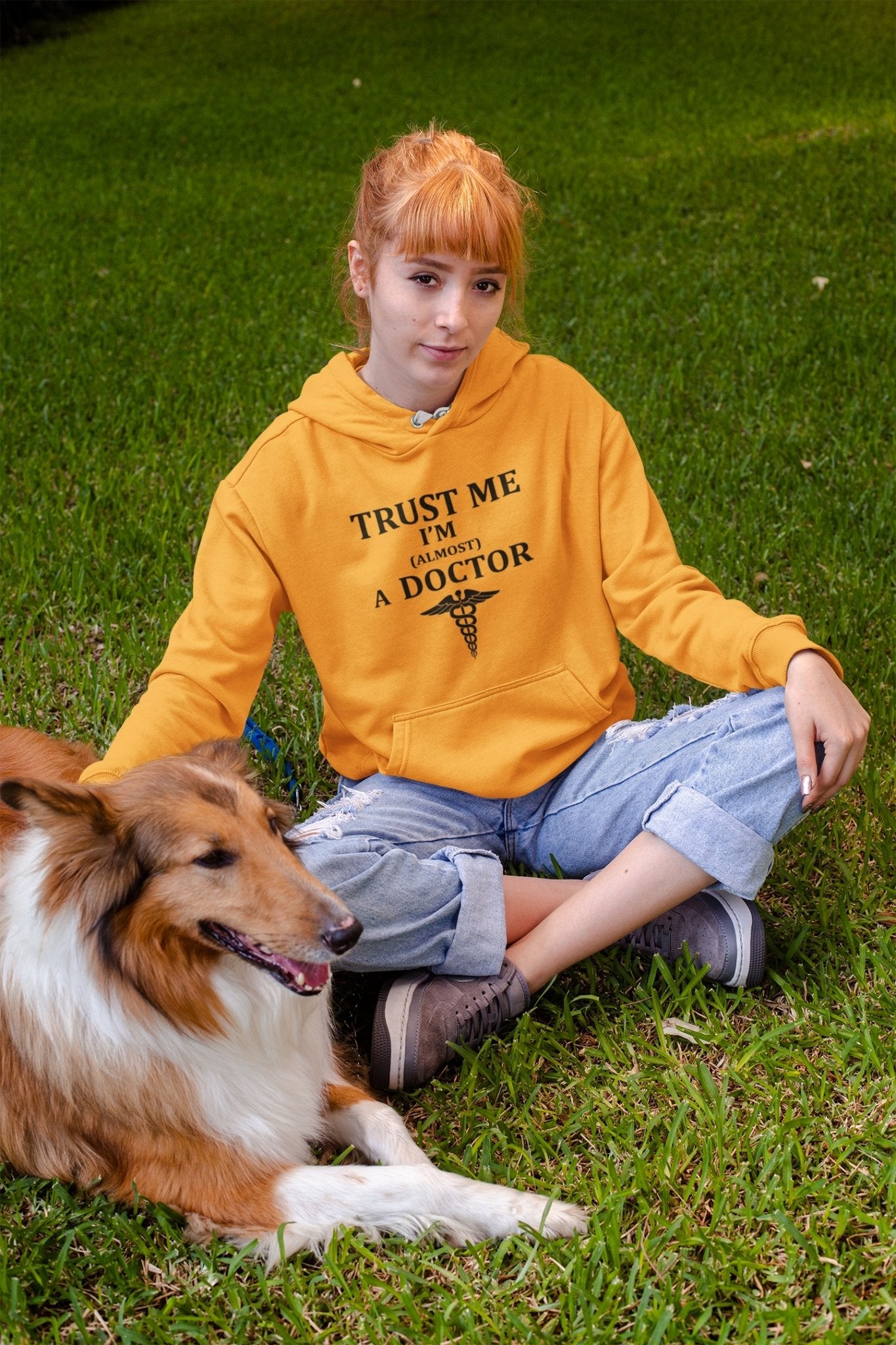 Trust Me I Am Almost A Doctor Hoodies for Women-FunkyTeesClub - Funky Tees Club