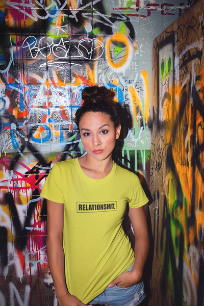 Relation sh*t Women Half Sleeves T-shirt- FunkyTeesClub