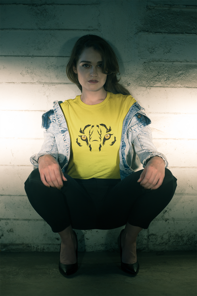 Tiger Women Half Sleeves T-shirt- FunkyTeesClub