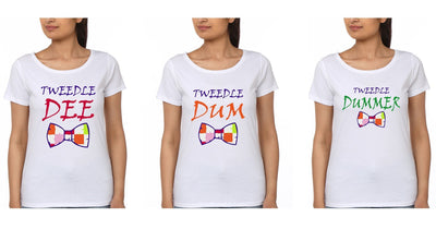 Tweedle BFF Half Sleeves T-Shirts-FunkyTees - Funky Tees Club
