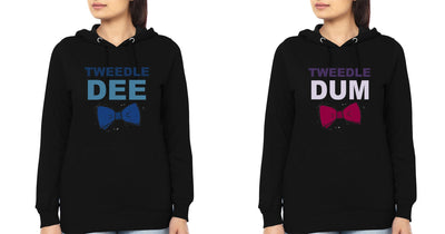 Tweedle BFF Hoodies-FunkyTees - Funky Tees Club
