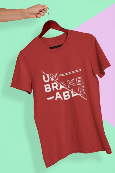 Unbreakable Women Half Sleeves T-shirt- FunkyTeesClub - Funky Tees Club