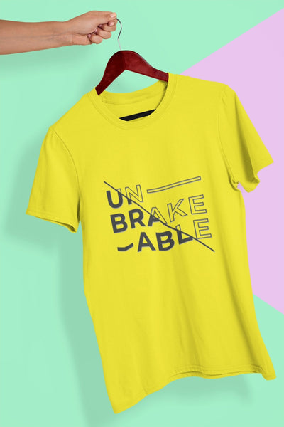 Unbreakable Women Half Sleeves T-shirt- FunkyTeesClub - Funky Tees Club
