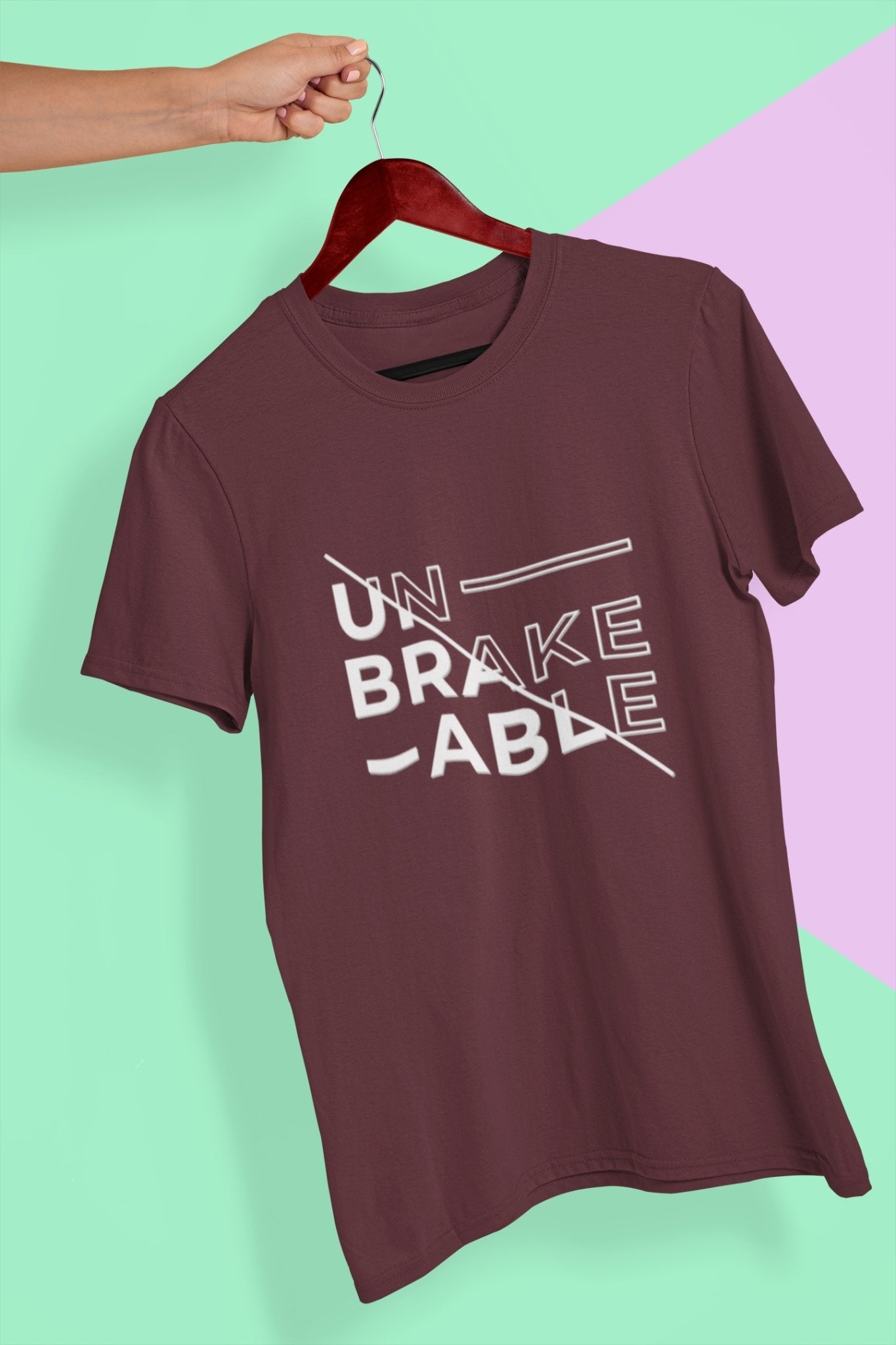 Unbreakable Women Half Sleeves T-shirt- FunkyTeesClub - Funky Tees Club