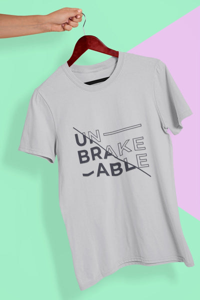 Unbreakable Women Half Sleeves T-shirt- FunkyTeesClub - Funky Tees Club