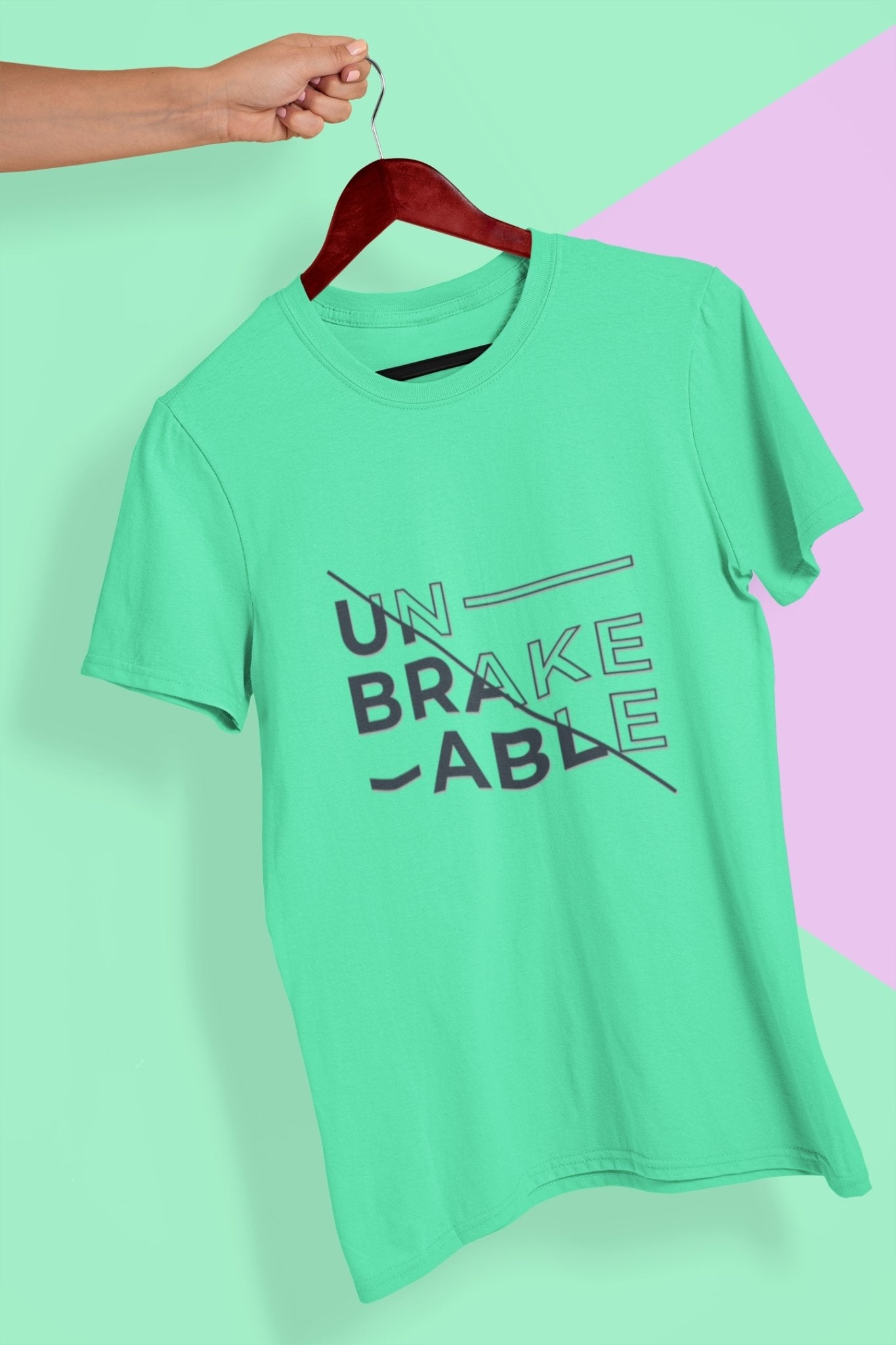 Unbreakable Women Half Sleeves T-shirt- FunkyTeesClub - Funky Tees Club