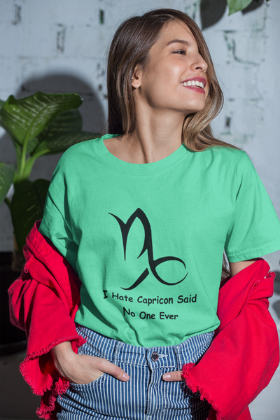 Capricon Zodiac Sign Women Half Sleeves T-shirt- FunkyTeesClub