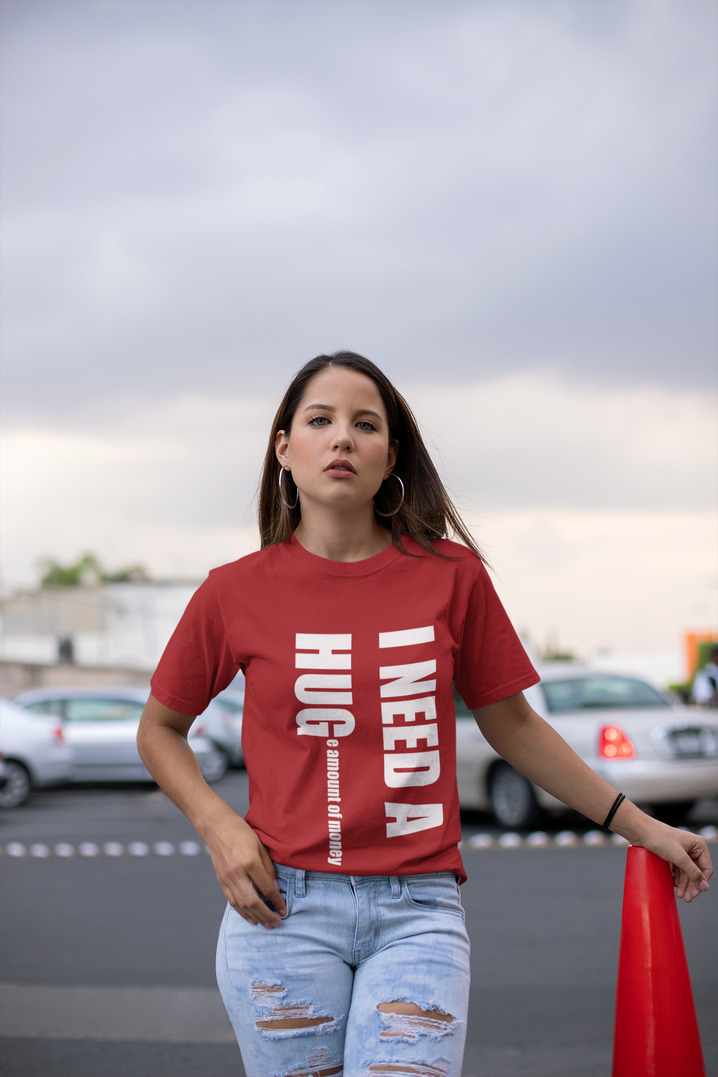 I Need Hug Women Half Sleeves T-shirt- FunkyTeesClub