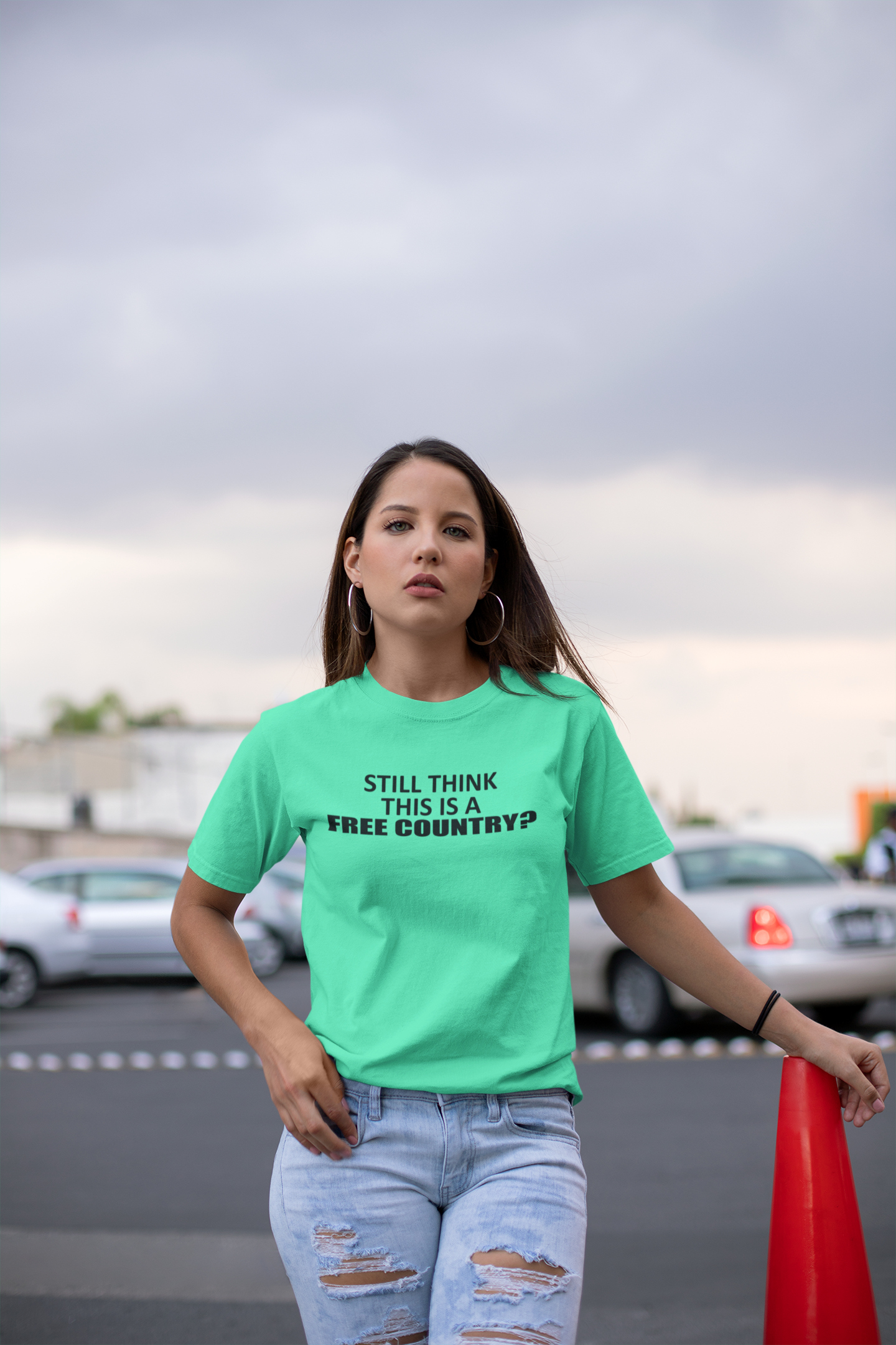 Still Think This Is A Free Country Anti Government Women Half Sleeves T-shirt- FunkyTeesClub