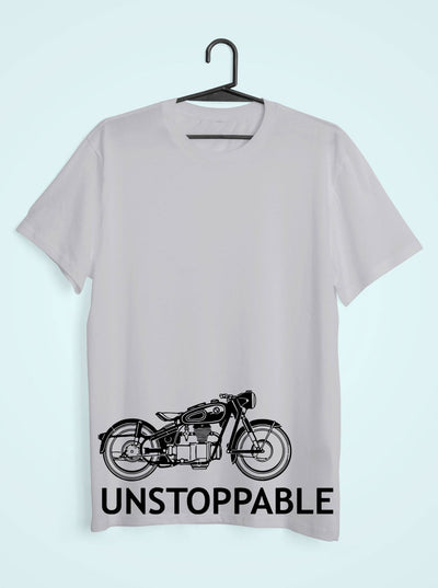 Unstoppable Mens Half Sleeves T-shirt- FunkyTeesClub - Funky Tees Club