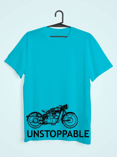 Unstoppable Mens Half Sleeves T-shirt- FunkyTeesClub - Funky Tees Club