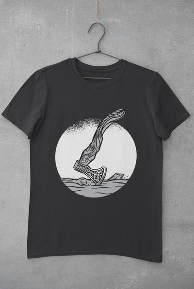 Viking Mens Half Sleeves T-shirt- FunkyTeesClub - Funky Tees Club