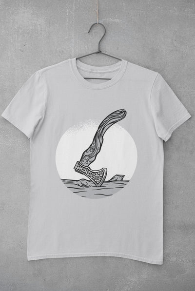 Viking Mens Half Sleeves T-shirt- FunkyTeesClub - Funky Tees Club