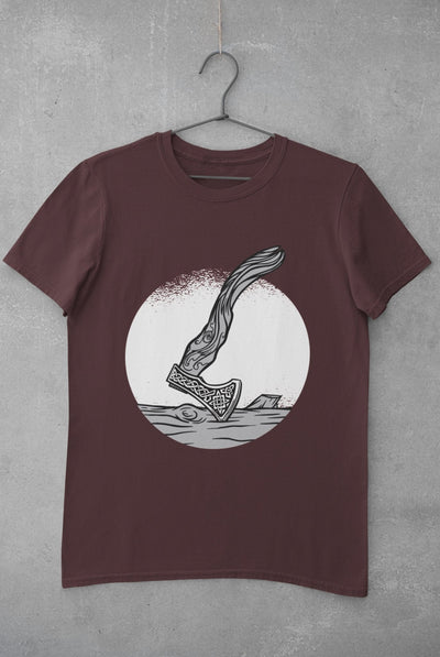 Viking Mens Half Sleeves T-shirt- FunkyTeesClub - Funky Tees Club