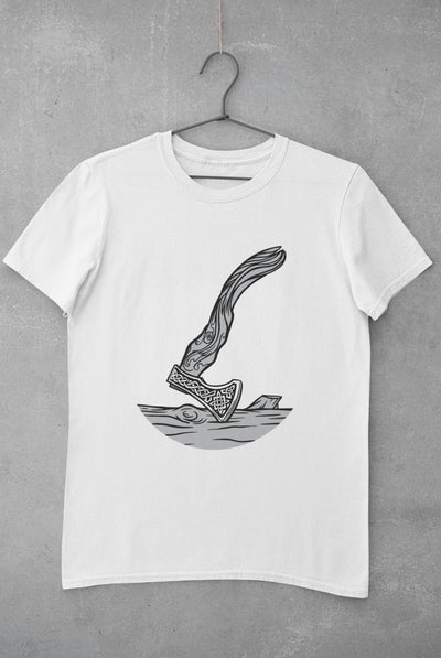Viking Mens Half Sleeves T-shirt- FunkyTeesClub - Funky Tees Club