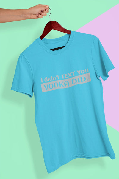 Vodka Mens Half Sleeves T-shirt- FunkyTeesClub - Funky Tees Club