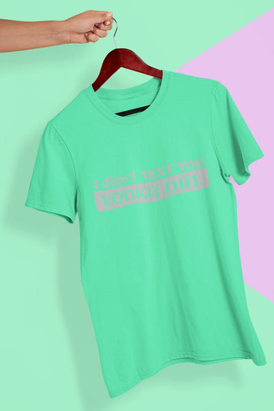 Vodka Mens Half Sleeves T-shirt- FunkyTeesClub - Funky Tees Club