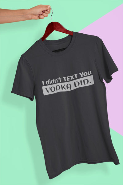 Vodka Mens Half Sleeves T-shirt- FunkyTeesClub - Funky Tees Club