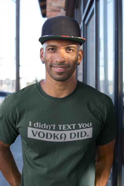 Vodka Mens Half Sleeves T-shirt- FunkyTeesClub - Funky Tees Club