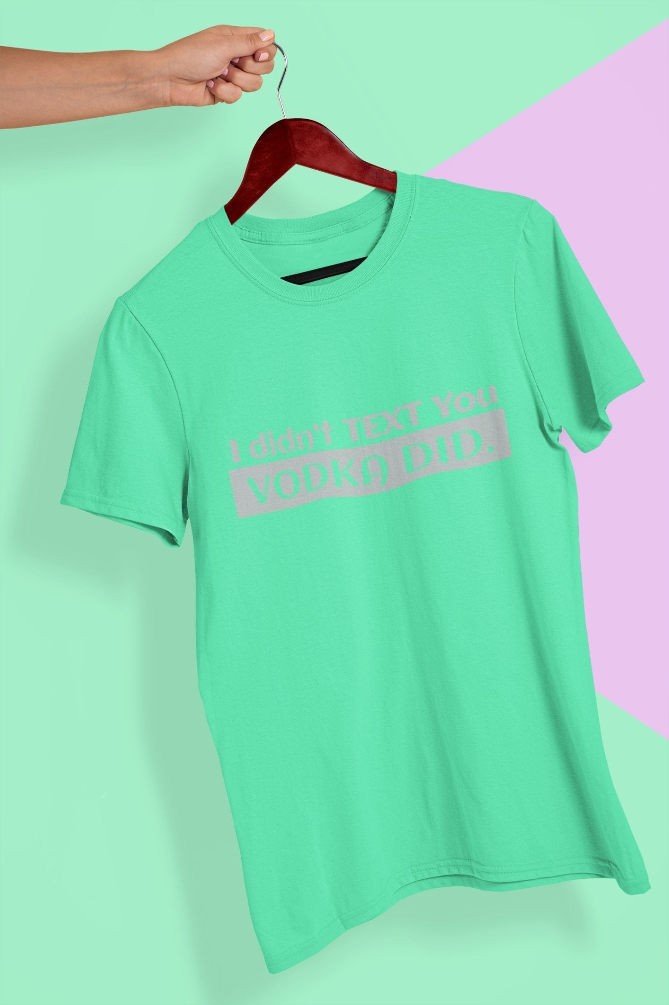 Vodka Women Half Sleeves T-shirt- FunkyTeesClub - Funky Tees Club
