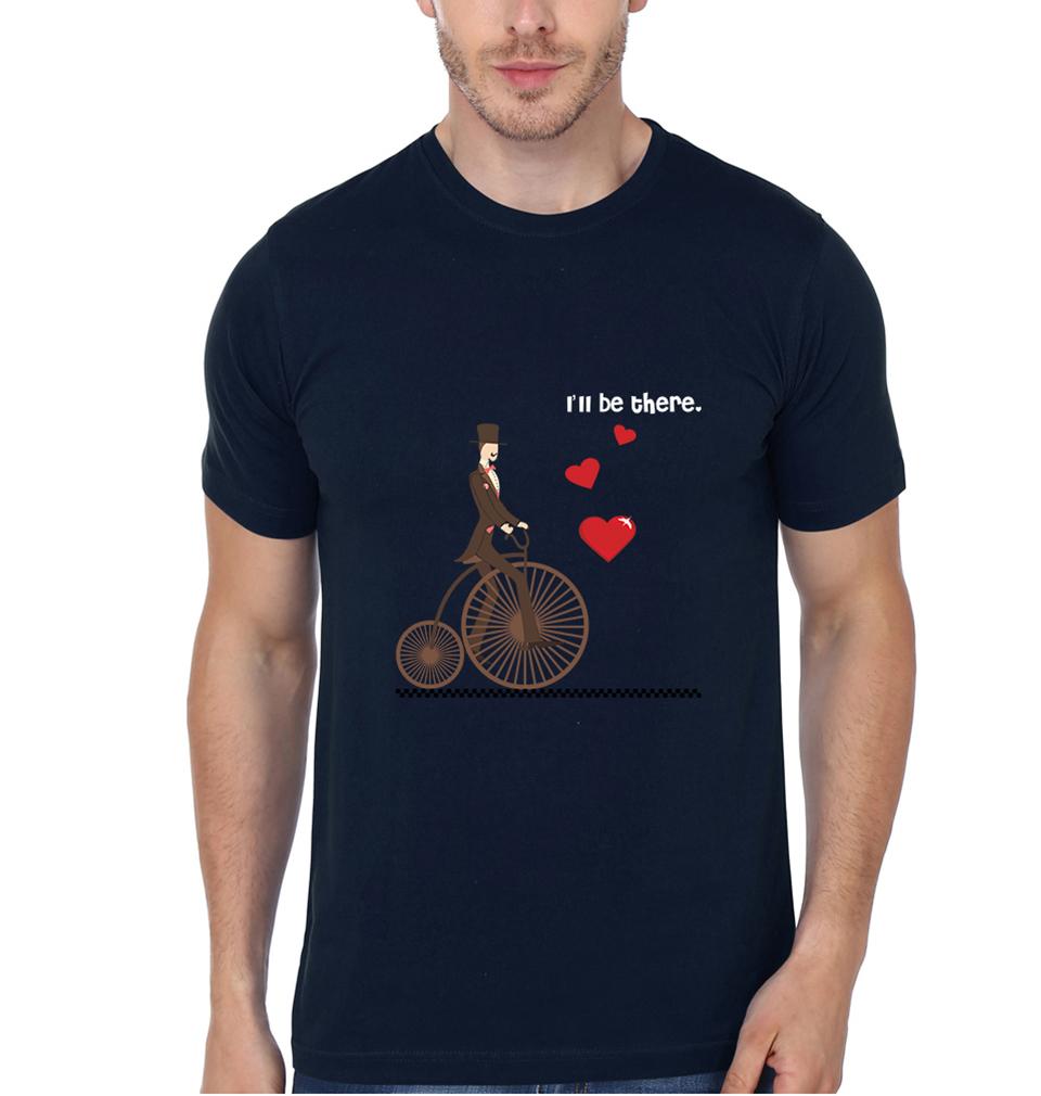 Waiting for you Couple Half Sleeves T-Shirts -FunkyTees - Funky Tees Club