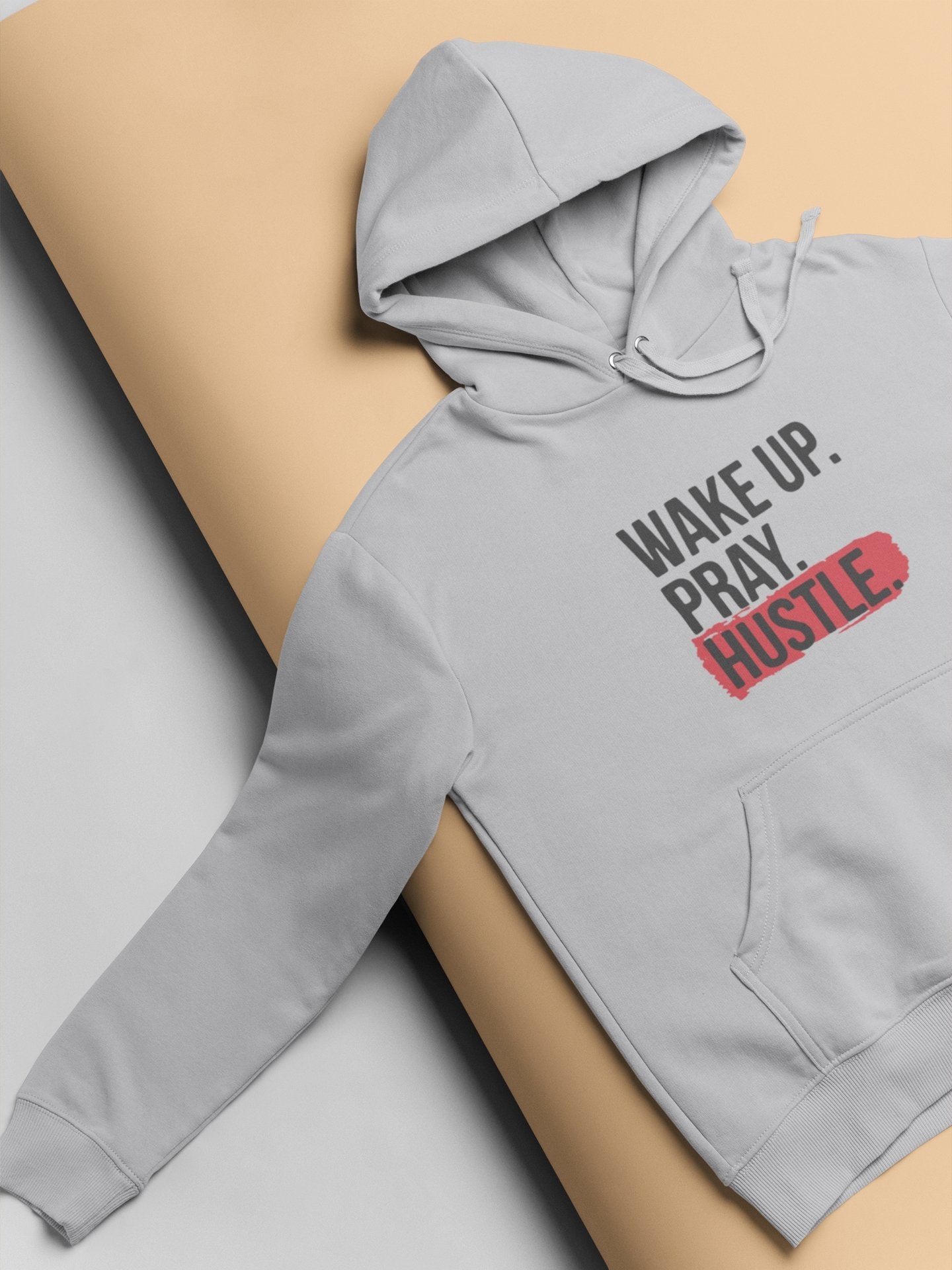 Wake Up Pray Hustle Hoodies for Women-FunkyTeesClub - Funky Tees Club