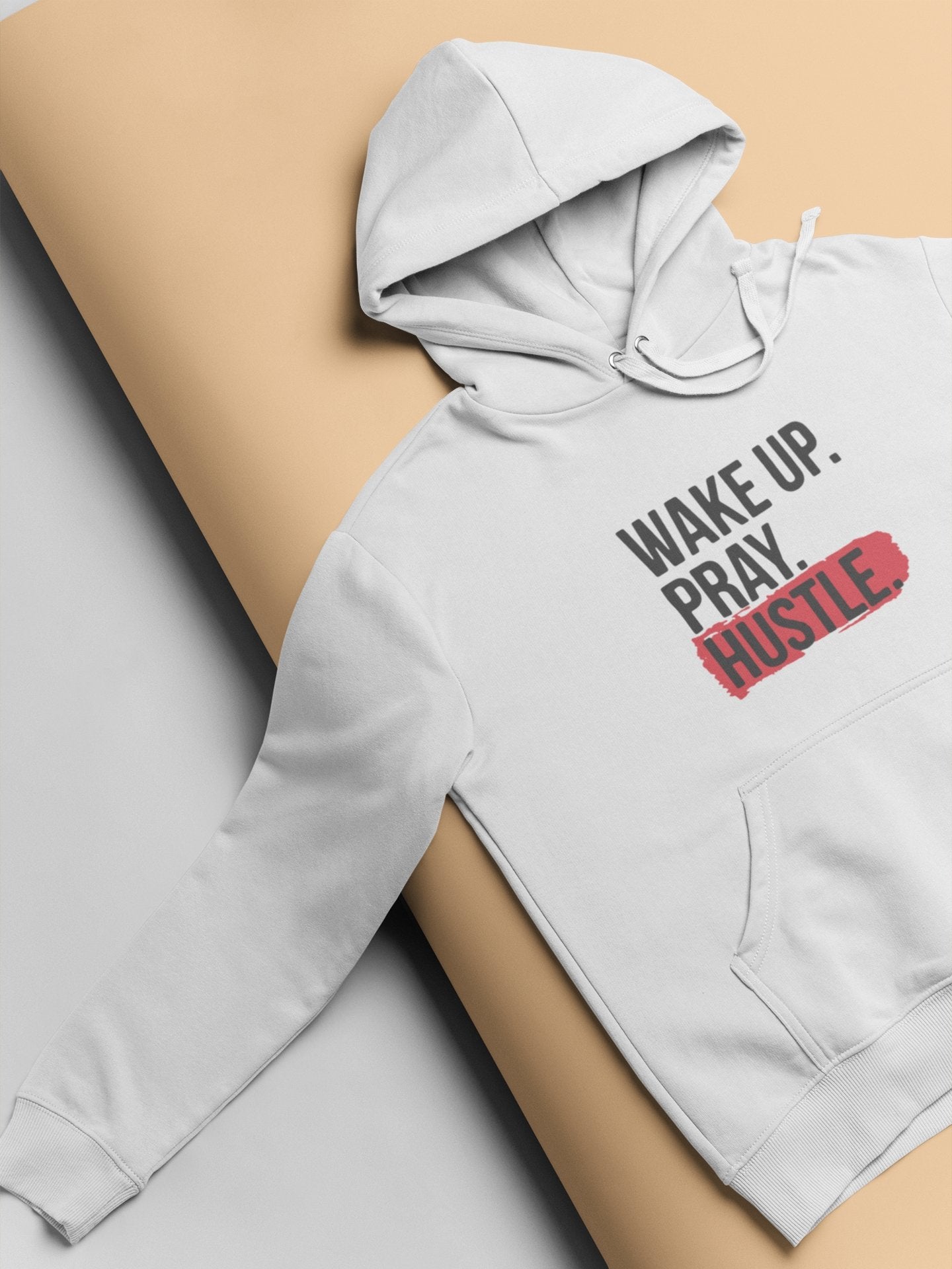 Wake Up Pray Hustle Hoodies for Women-FunkyTeesClub - Funky Tees Club