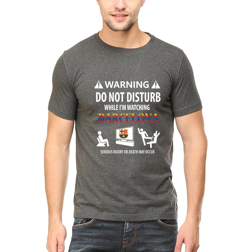 Warning FCB Men Half Sleeves T-Shirts-FunkyTeesClub - Funky Tees Club