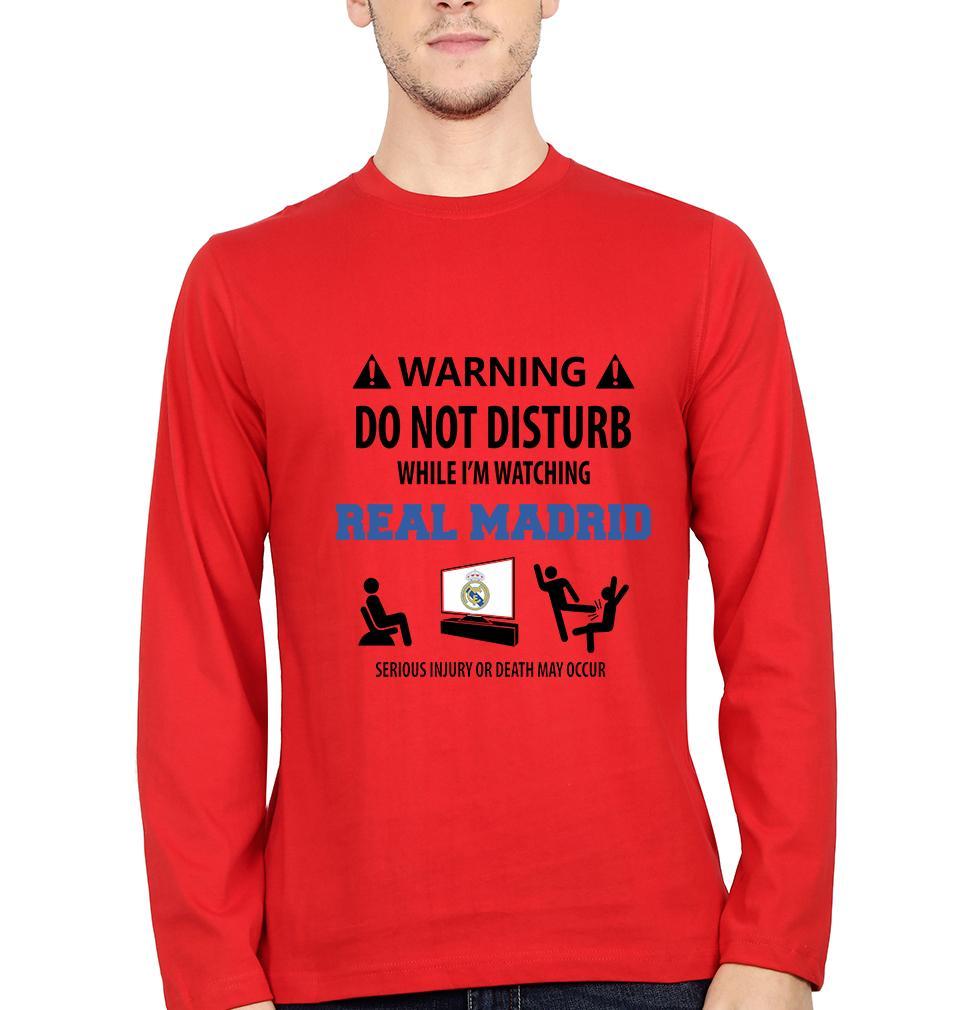 Warning Real Madrid Men Full Sleeves T-Shirts-FunkyTeesClub - Funky Tees Club