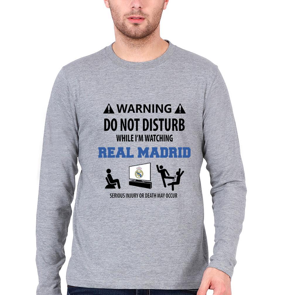 Warning Real Madrid Men Full Sleeves T-Shirts-FunkyTeesClub - Funky Tees Club
