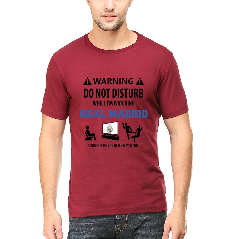 Warning Real Madrid Men Half Sleeves T-Shirts-FunkyTeesClub - Funky Tees Club