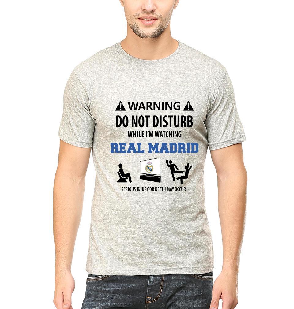 Warning Real Madrid Men Half Sleeves T-Shirts-FunkyTeesClub - Funky Tees Club