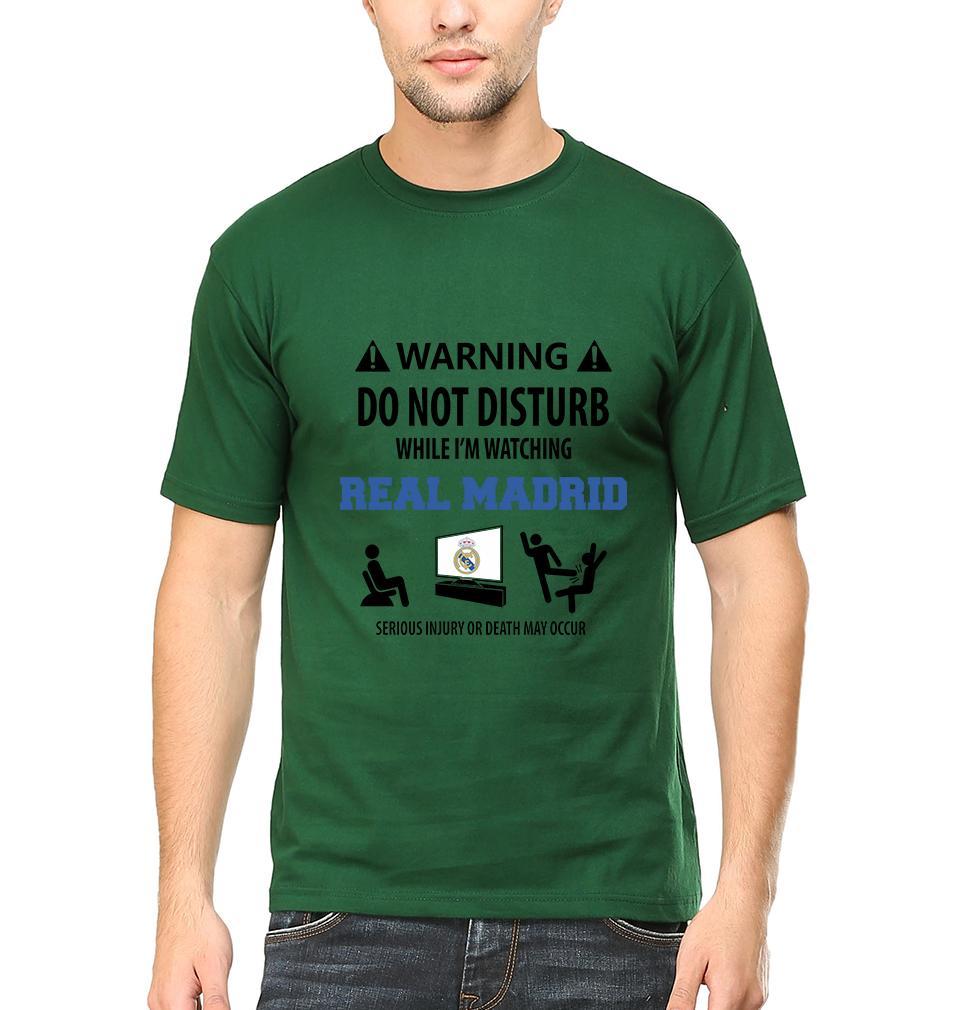 Warning Real Madrid Men Half Sleeves T-Shirts-FunkyTeesClub - Funky Tees Club